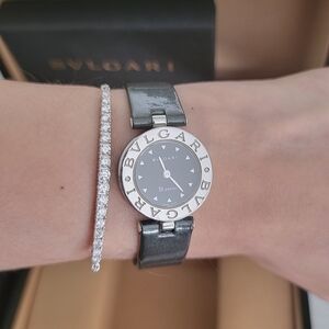 Bulgari Silver and Black Women's Watch
